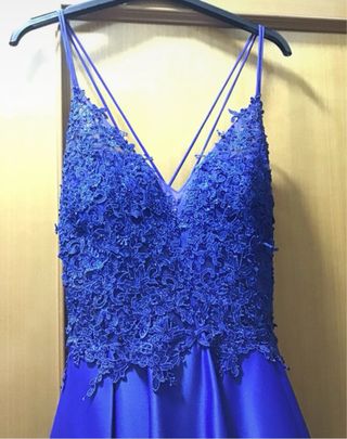 Vestido azul eléctrico para fiesta