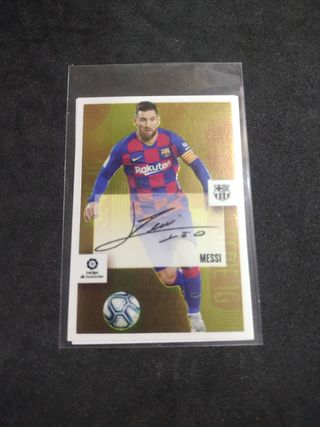 Cromo Messi Firmado (Impreso)