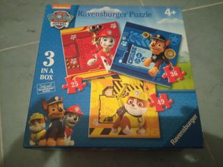 Puzzle Patrulla Canina Ravensburger 3 en 1