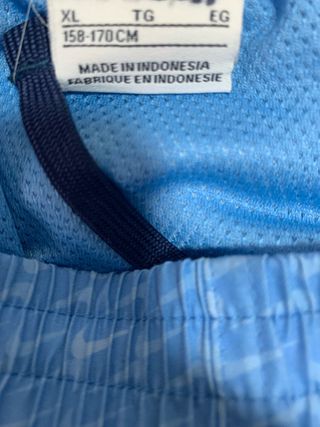 Bañador Nike Azul con Logo Repetido