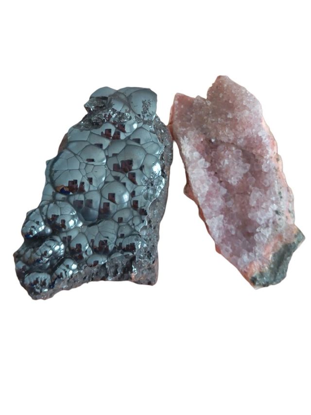 Ematite, ametista e gesso naturale