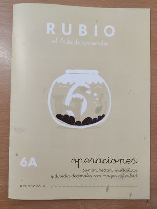 Cuadernos de operaciones rubio