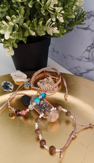 Pulsera Hilo y Acero Inoxidable