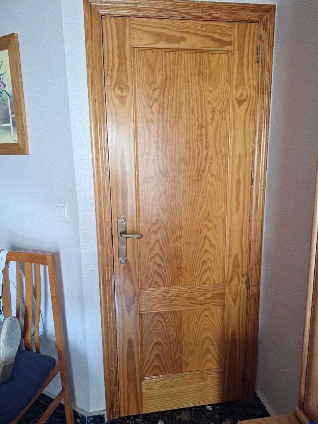 Lote 10 puertas pino con tapajuntas y garce