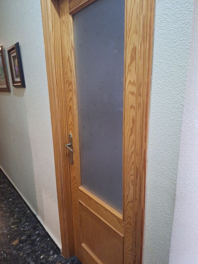 Lote 10 puertas pino con tapajuntas y garce