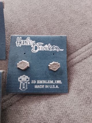Pendientes Harley Davidson Águila Plata