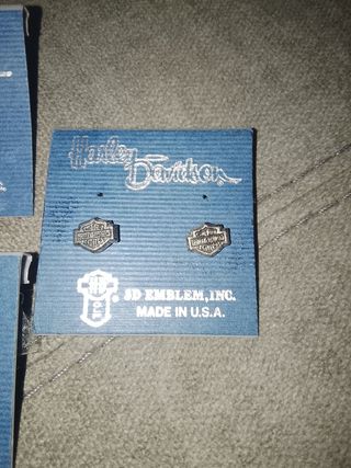 Pendientes Harley Davidson Águila Plata