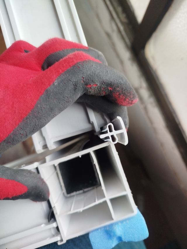 Unión PVC para ventanas