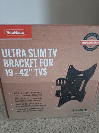 Soporte TV VonHaus Ultra Slim 19-42
