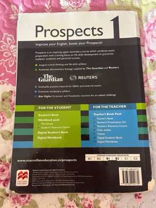 Libro 1 bach prospects inglés 