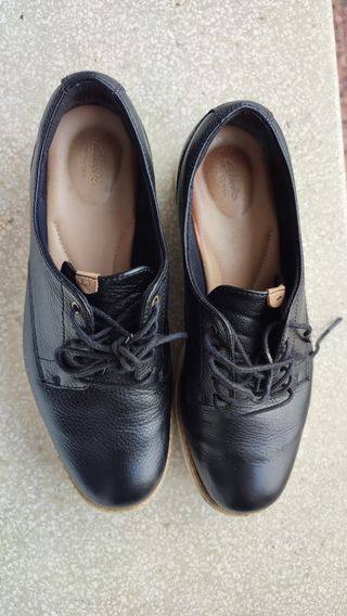 Zapatos Clarks Cuero Negro Talla 39