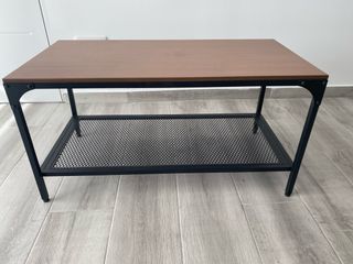 Mesa de centro Ikea industrial madera y metal