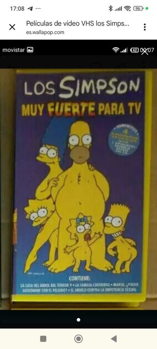 Películas VHS Los Simpsons