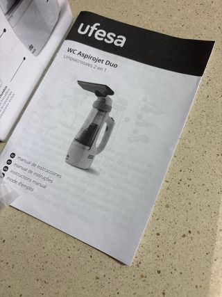 Limpiador Cristales Vapor UFESA Aspirojet Duo