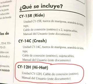 Charles Hi-hat electrónico de Roland CY-12H