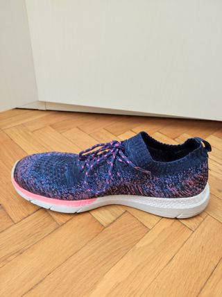 Scarpe sportive blu tessuto