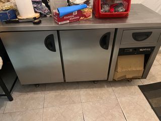 Mesa armario industrial acero inoxidable