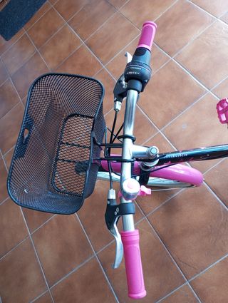 Bicicleta infantil B'TWIN rosa y negra
