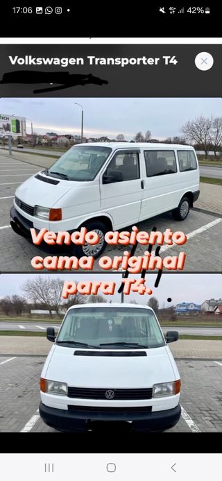 Asiento Cama VW Transporter T4 Original