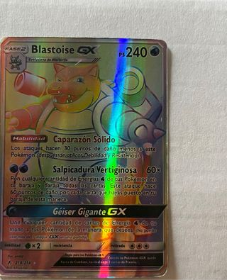 Carta Pokémon Blastoise GX 240 PS