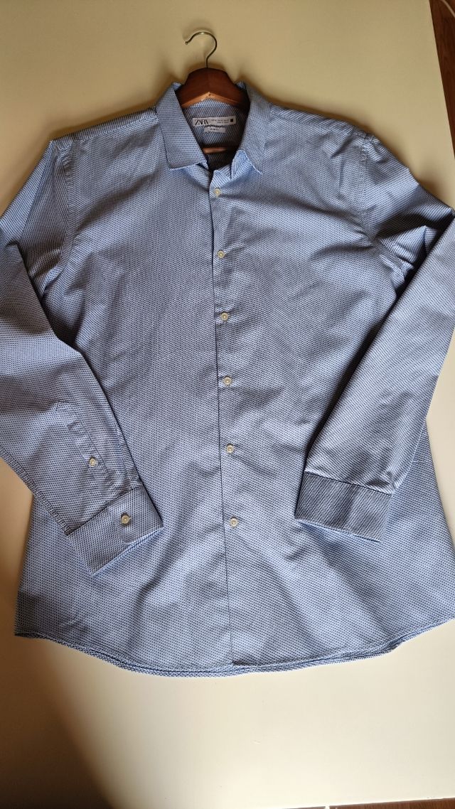 Camisa Zara Azul Talla XL