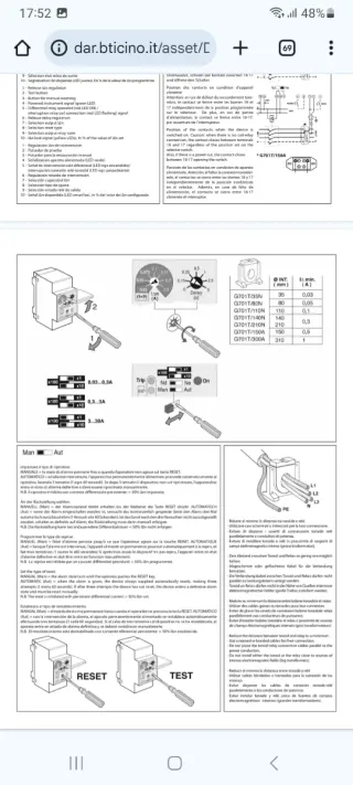 Differenziale Selettivo Bticino G701N