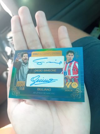 Carta Firmada por Diego Simeone y Giuliano.