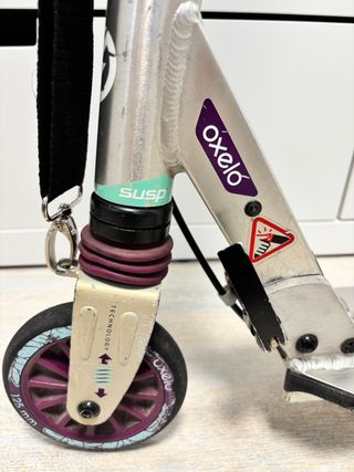 Patinete Scooter Oxelo Niños/as Verde/Morado