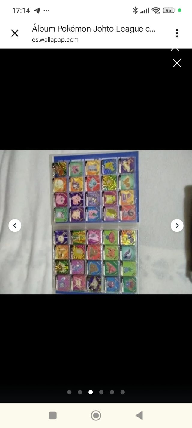 Álbum Pokémon Johto League Champions casi completo