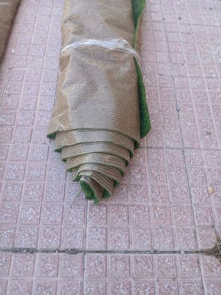 Césped artificial enrollado