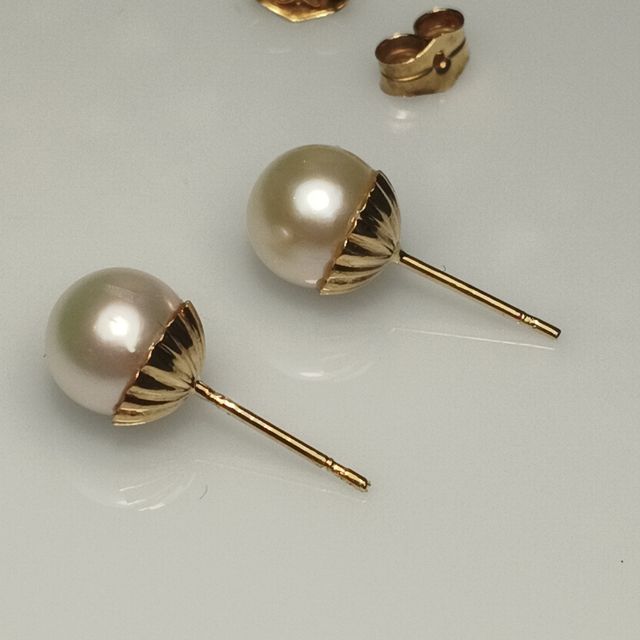 Pendientes Oro 18K Perlas Cultivadas