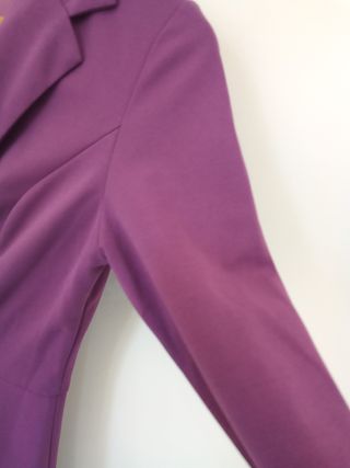 Vestido cruzado SHEIN morado manga larga