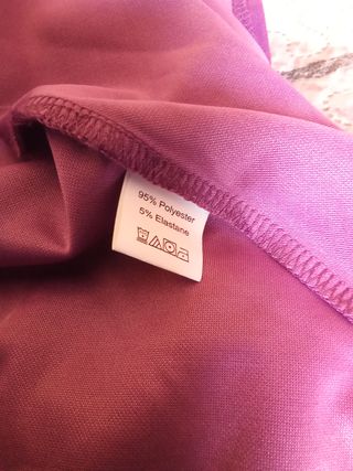 Vestido cruzado SHEIN morado manga larga