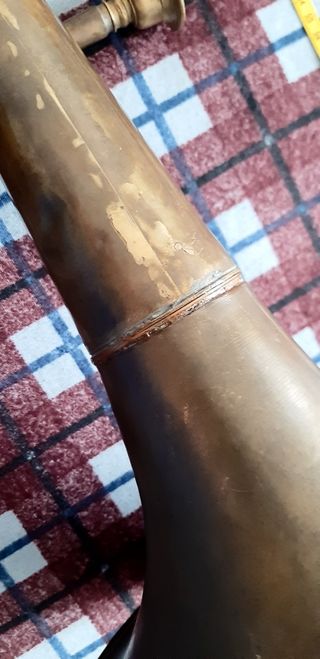 Trompeta de latón antigua