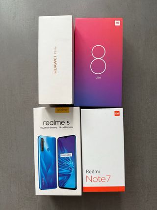 Cajas de móviles Huawei, Realme, Xiaomi