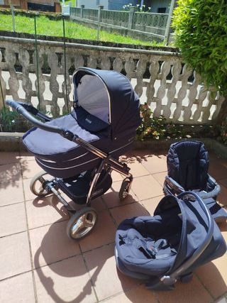 Cochecito Bebecar Ipop Azul Marino