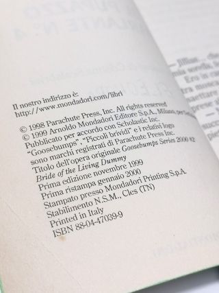 Libro Piccoli Brividi N 64 Il Pupazzo Parlante N4