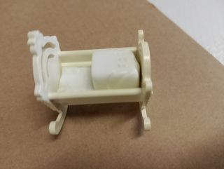 Cuna Mecedora Blanca y Dorada Playmobil 