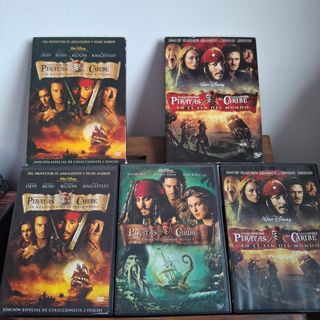 Lote 3 Películas Piratas del Caribe DVD