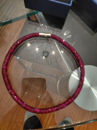 Pulsera/Collar Swarovski Fucsia