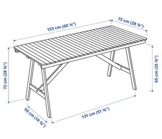 Mesa de madera Ikea Falholmen