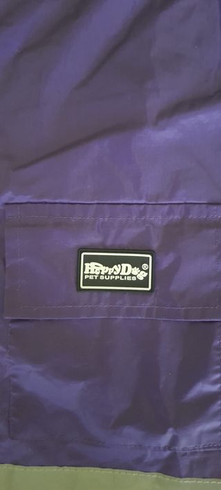 Impermeabile cane viola