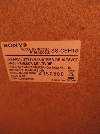 Altavoces Sony Marrones