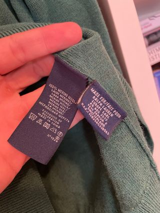 Maglione Ralph Lauren Lana Merino V-Neck Verde L