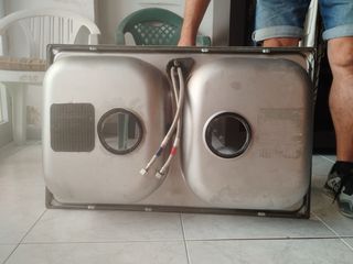 Fregadero Doble Inox Cocina con Grifo i Flexores