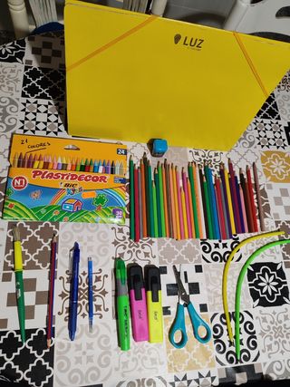 Lote material escolar