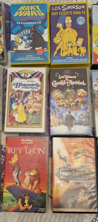 Lote 15 VHS Dibujos Animados Clásicos