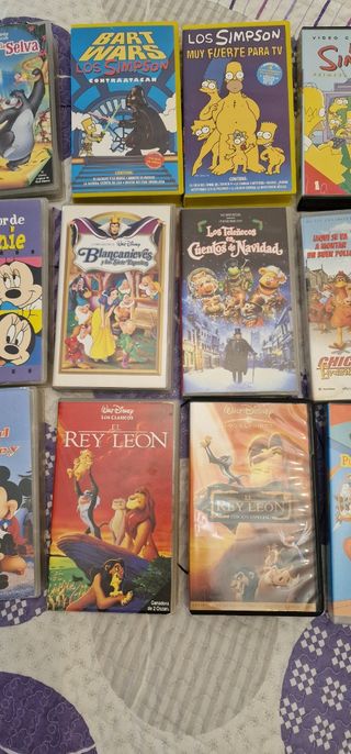 Lote 15 VHS Dibujos Animados Clásicos
