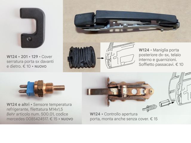 Mercedes 124 e altri modelli - Ricambi vari