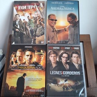 Lote 4 Películas DVD Acción/Thriller Español